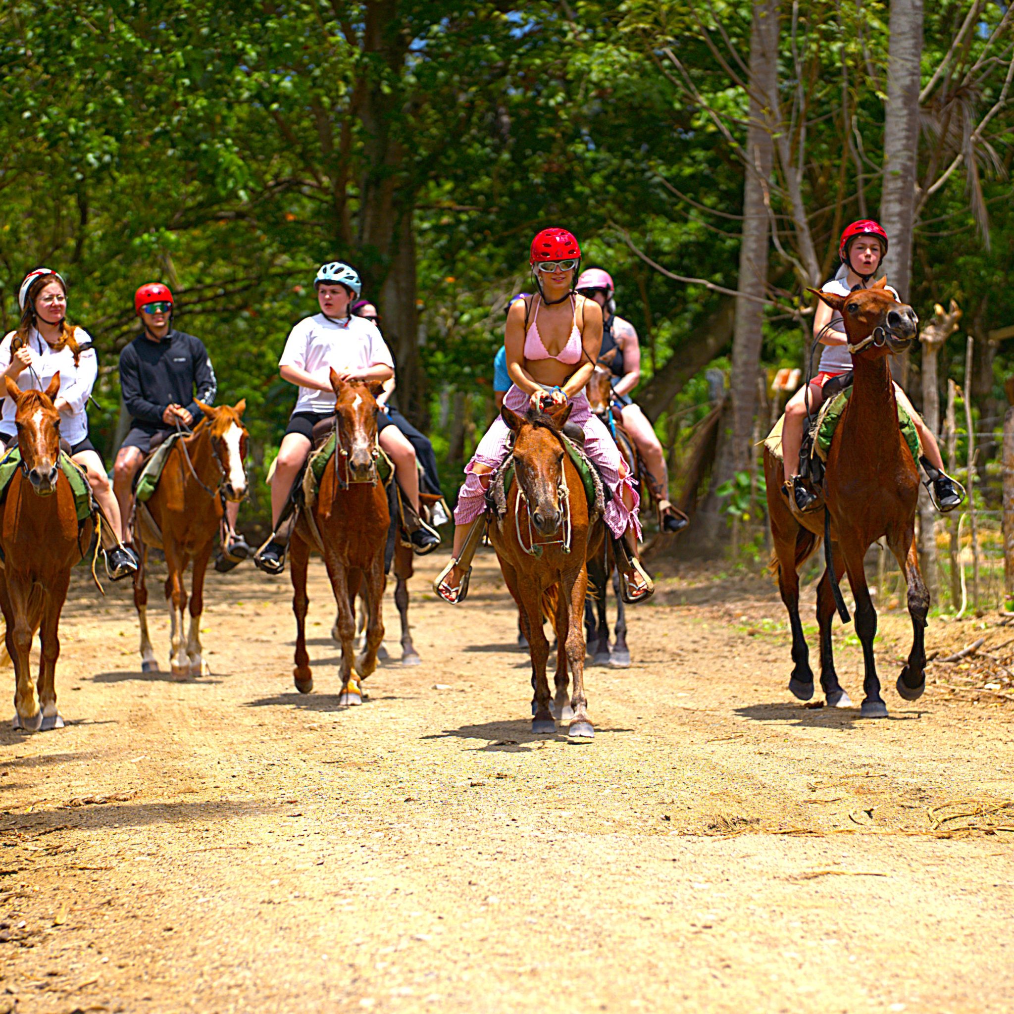 Horseback beach riding Miches excursions adventure